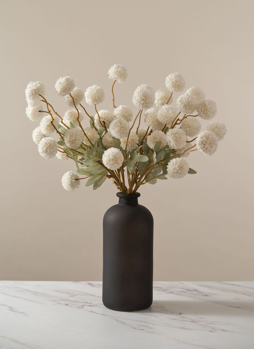 Zijden Kiku Bloemen - Wit