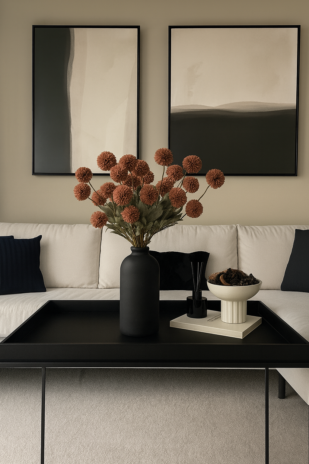 Zijden Kiku Bloemen - Oud Rood