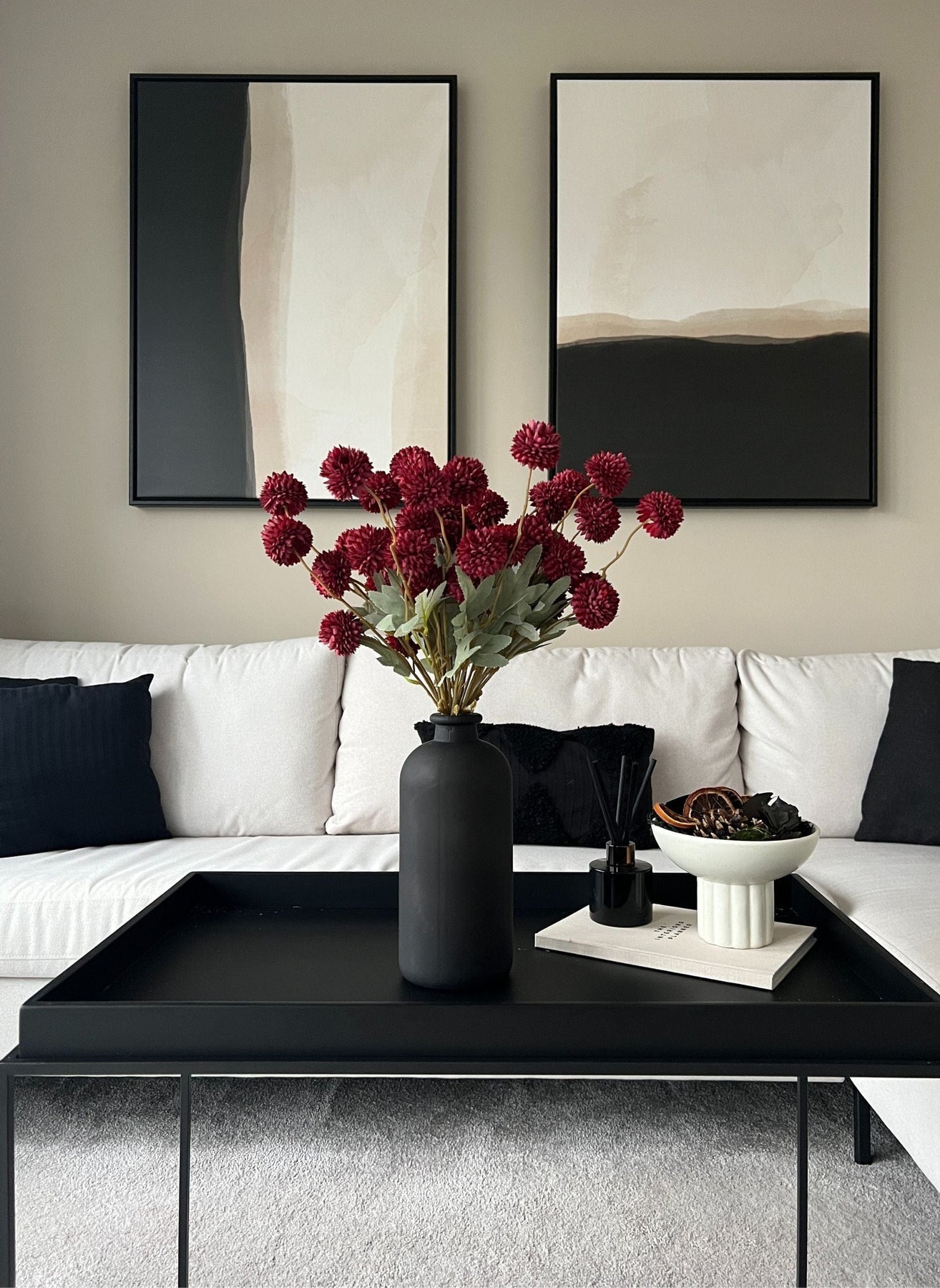 Zijden Kiku Bloemen - Rood