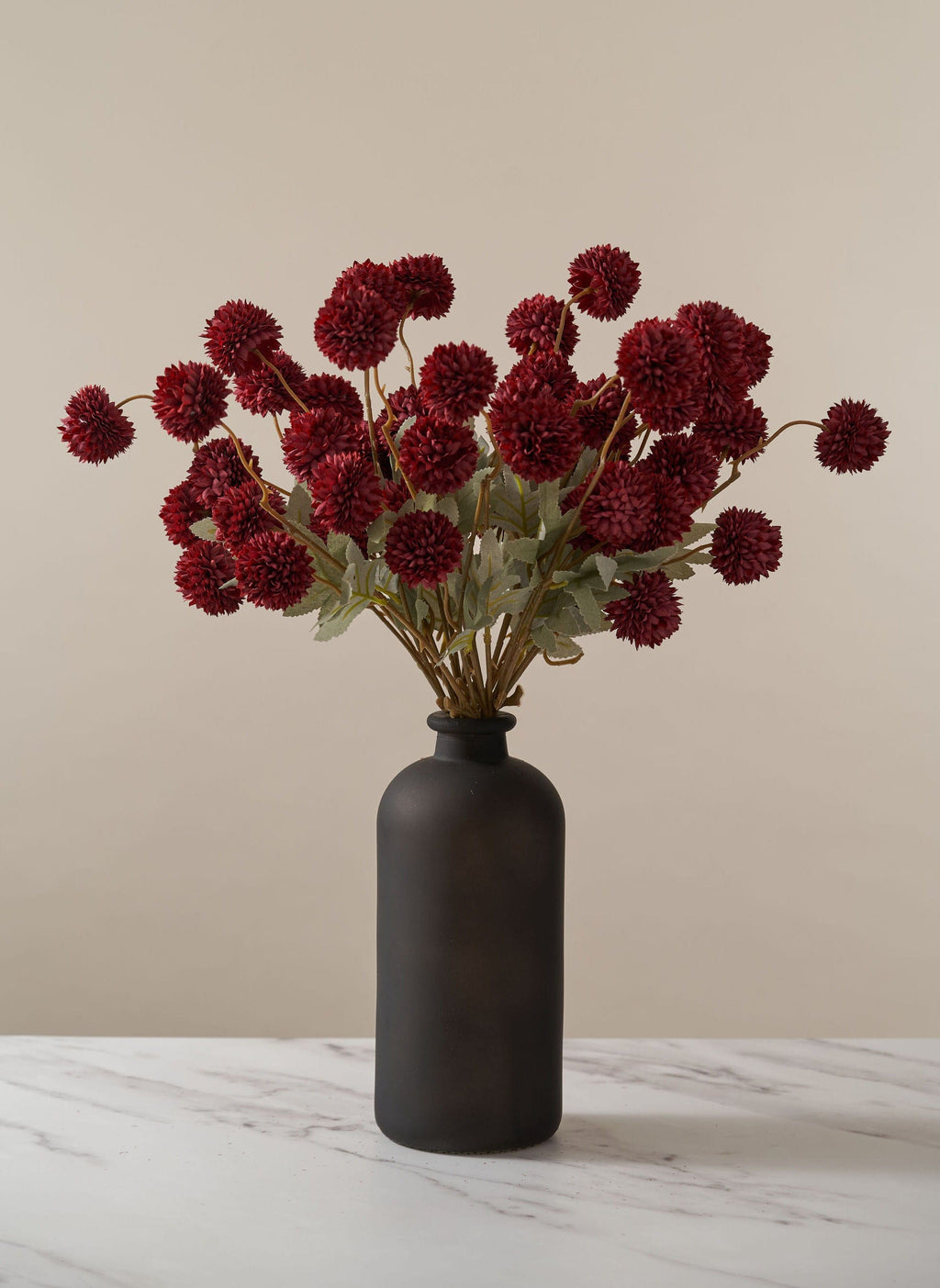 Zijden Kiku Bloemen - Rood