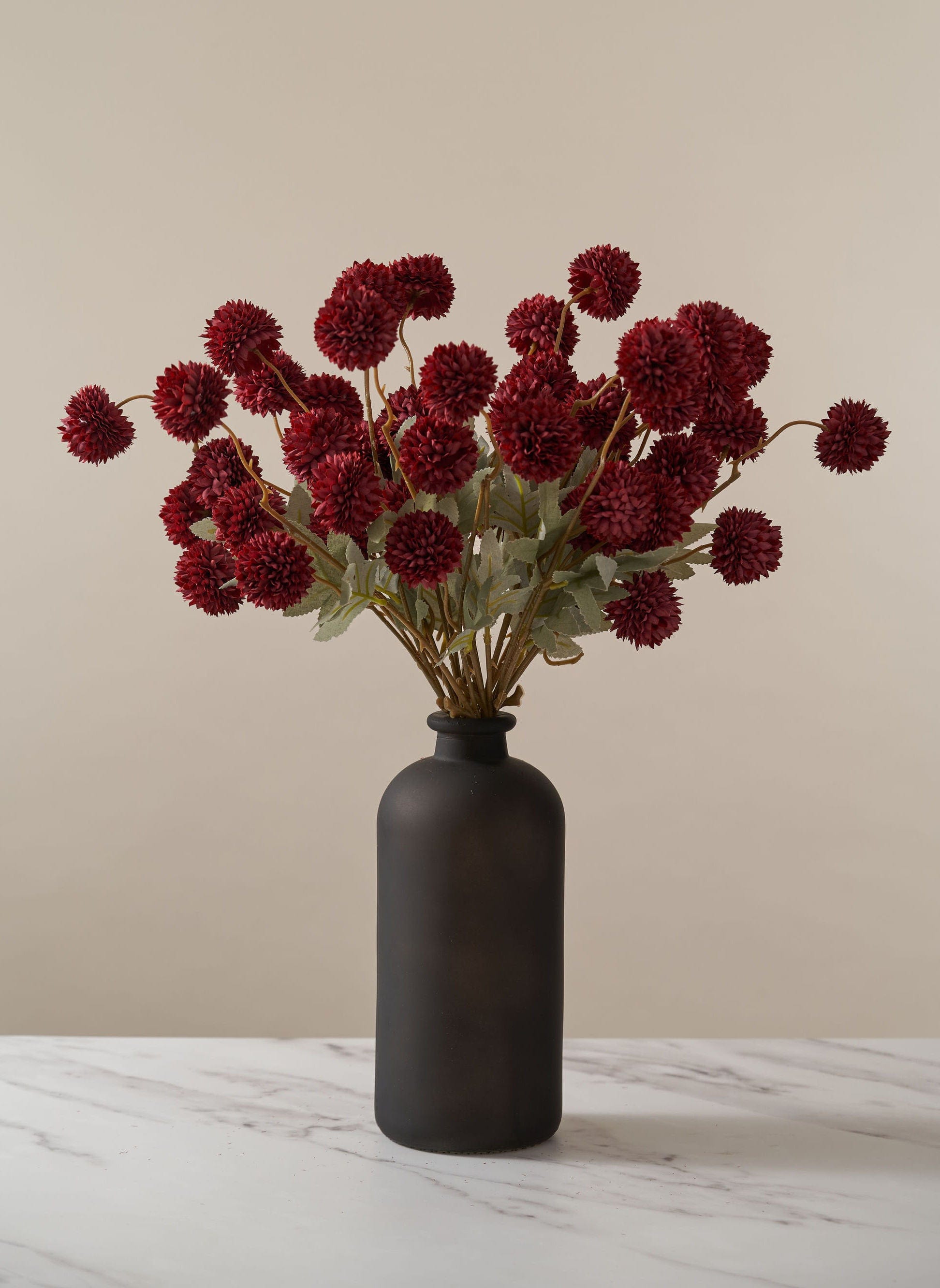 Zijden Kiku Bloemen - Rood